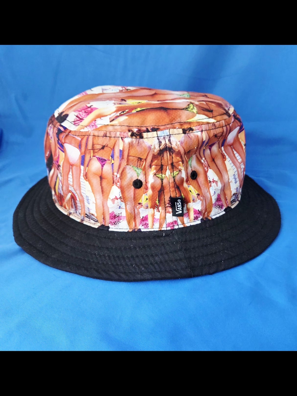 Vans Off The Wall Men's Hank Foto Bikini Girl Print Bucket Hat Cap